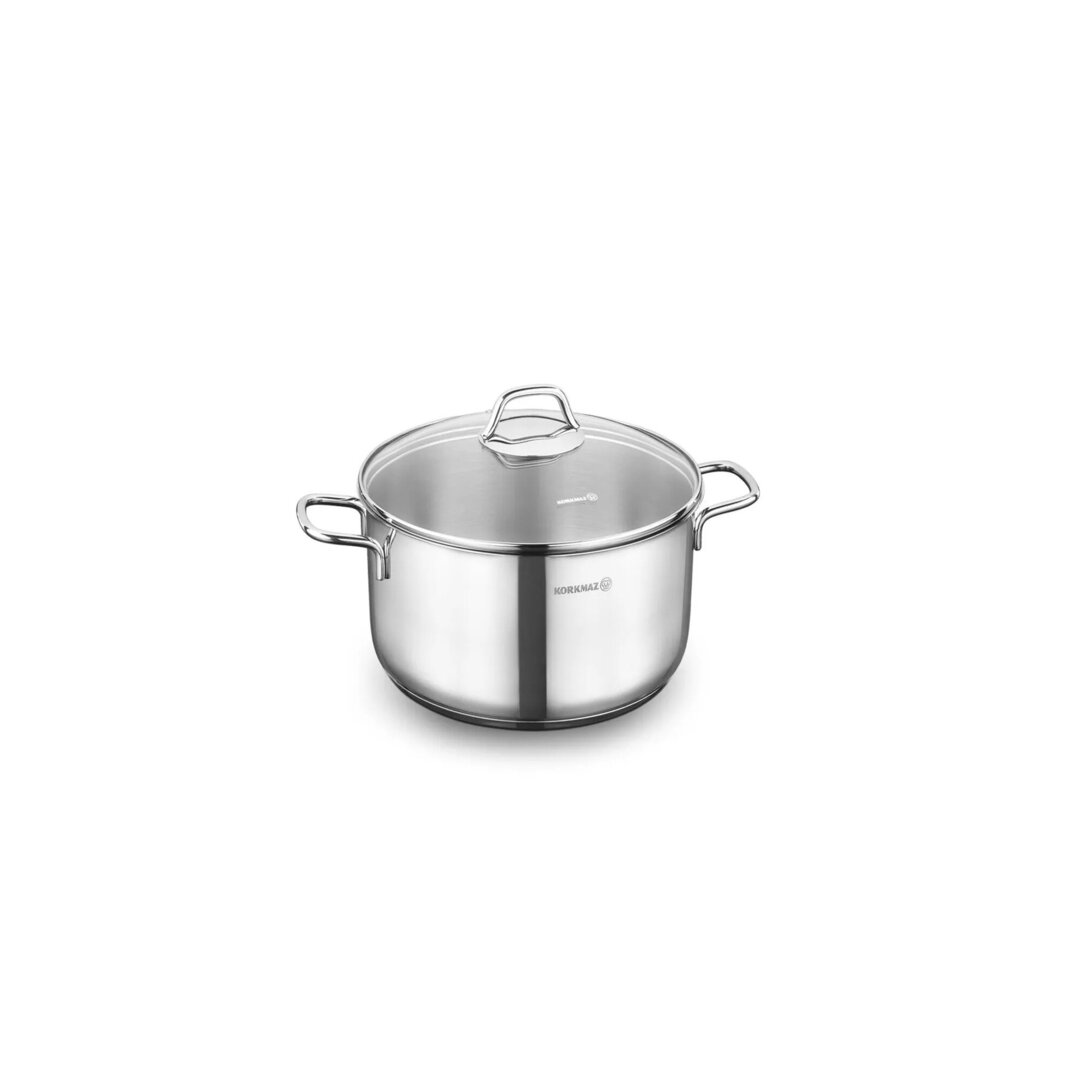 Korkmaz Perla Stainless Steel Casserole SH, 16x9 Cm, 1.8 Lt, A1650, 1 Piece