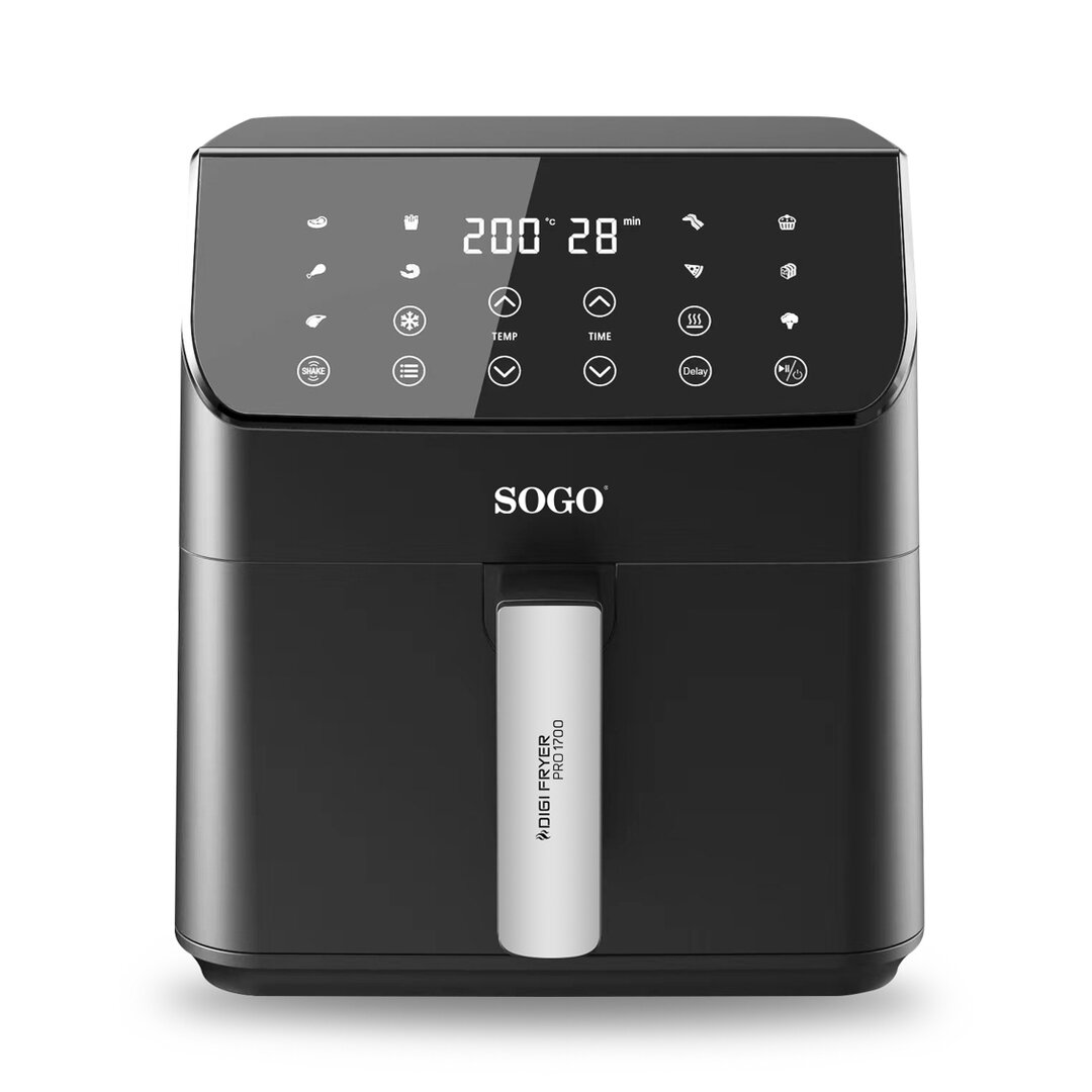 Sogo Professional Digital Air Fryer B, 6 Lt, 1700W, SS-10890, 1 Piece