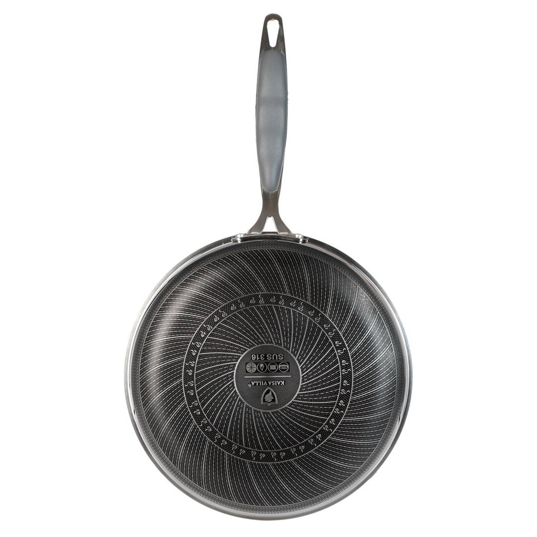 Kaisa Villa Tigan Inoksi  me Kapak 28 Cm, 1 Copë