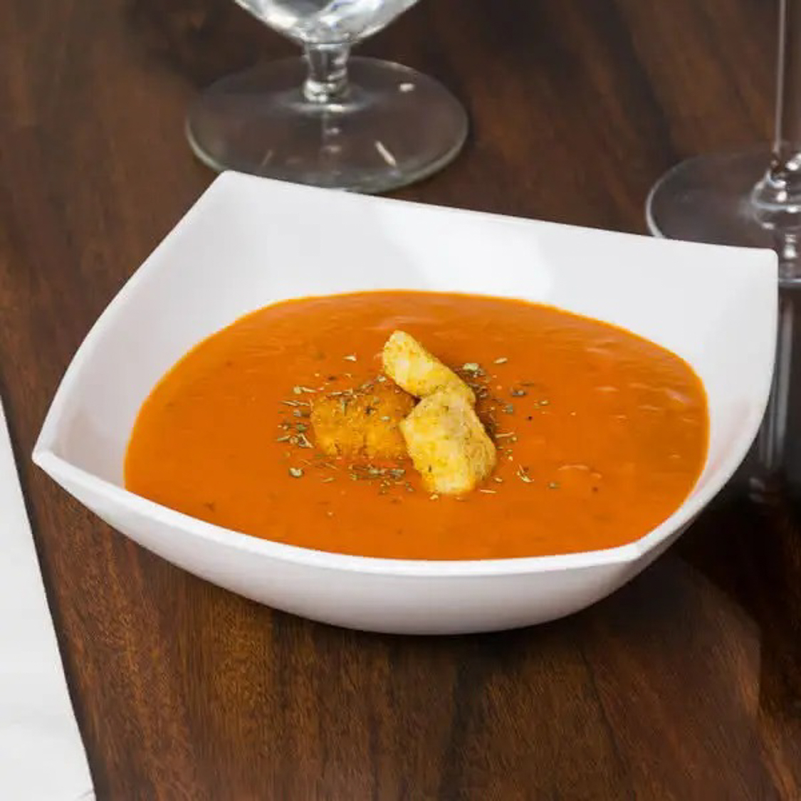 QUADRATO WHITE B SOUP PJATE 20 CM 1COPE