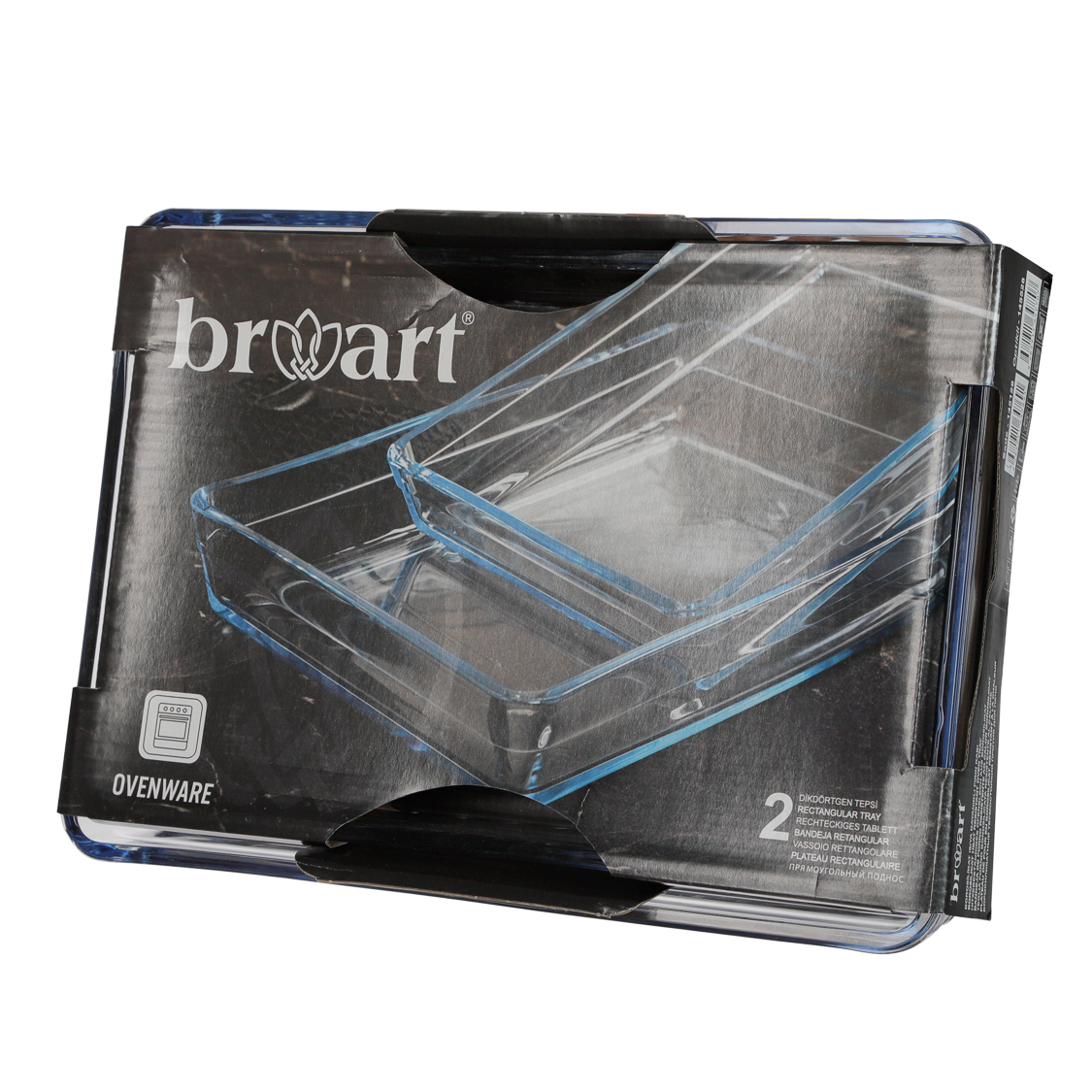 DG BART TAVE RECTANGULAR PLAIN 32X22 CM & 35X25 CM 145128 2COPE