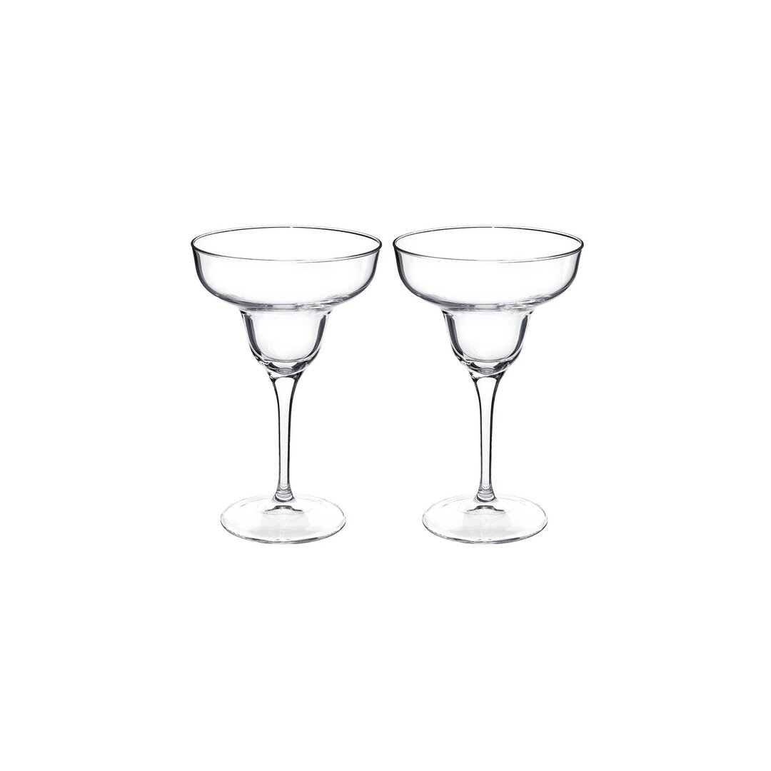 Bormioli Rocco Ypsilon Margarita Glass with Throne, 33 Cl, 2 Pieces