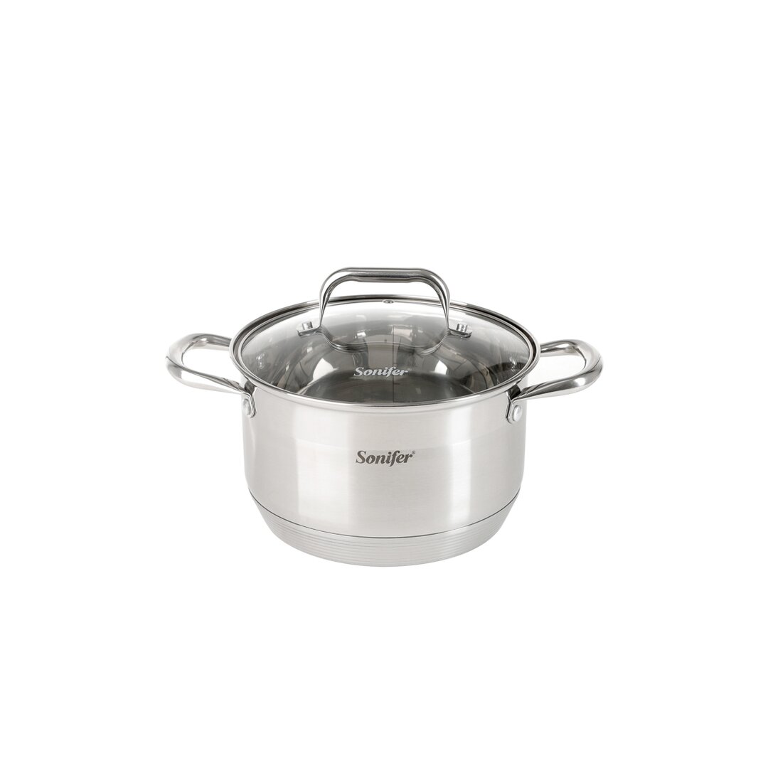 Sonifer Stainless Steel Cookware Set S SF-1139, 6 Pieces