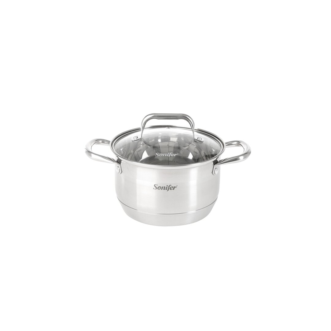 Sonifer Stainless Steel Cookware Set S SF-1139, 6 Pieces