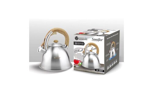 Sonifer Stainless Steel Wood Kettle, 3 Lt, SF-2509