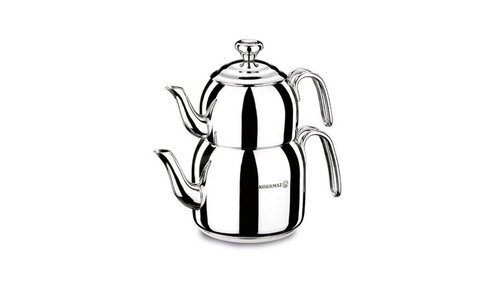 Korkmaz Droppa Midi Çajnik Inoksi, 0.7 dhe 1.6 Lt, A056, 2 Copë