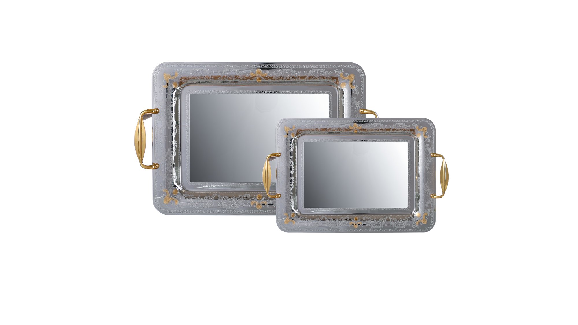 STYLISH SILVER SET ME TABAKA 2COPE