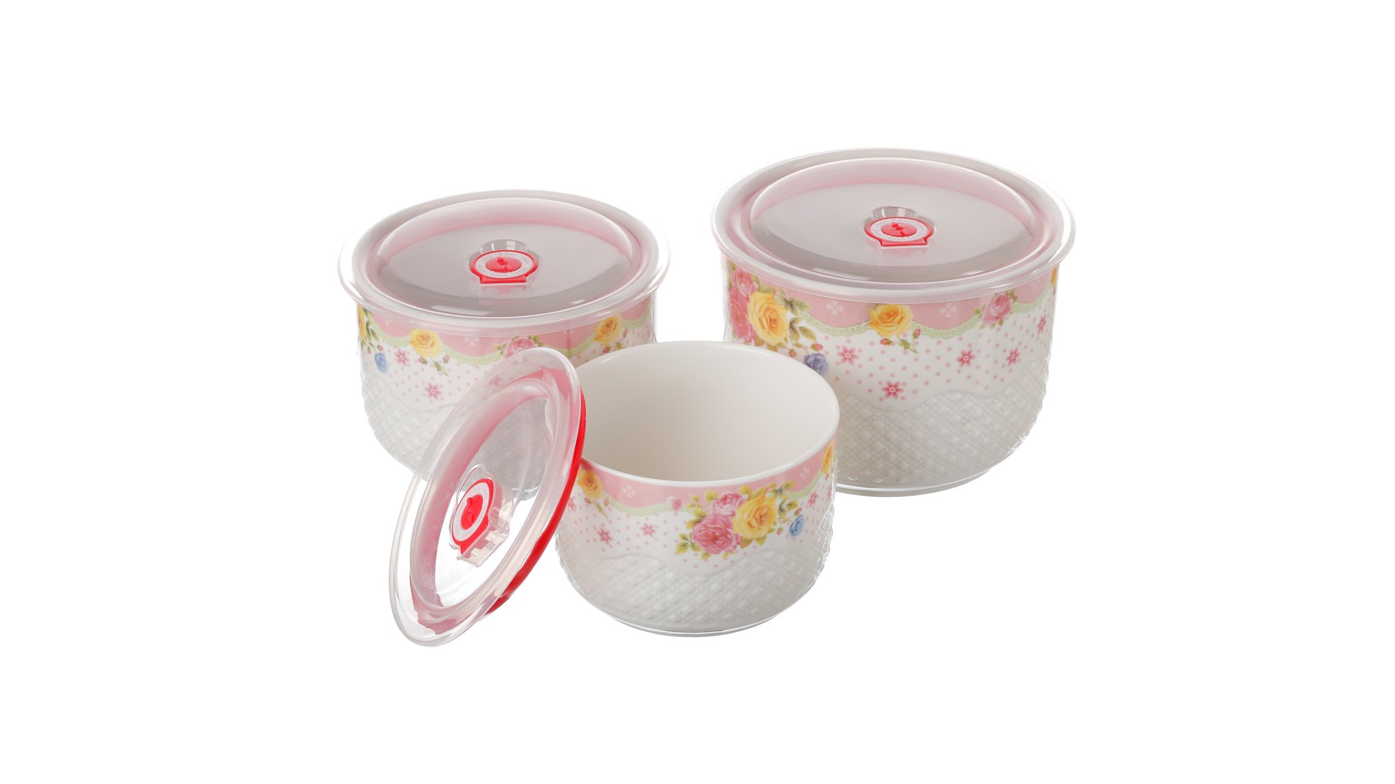 FLOWER SET TASA PORCELANI BONE ME KAPAK M B-5 3COPE