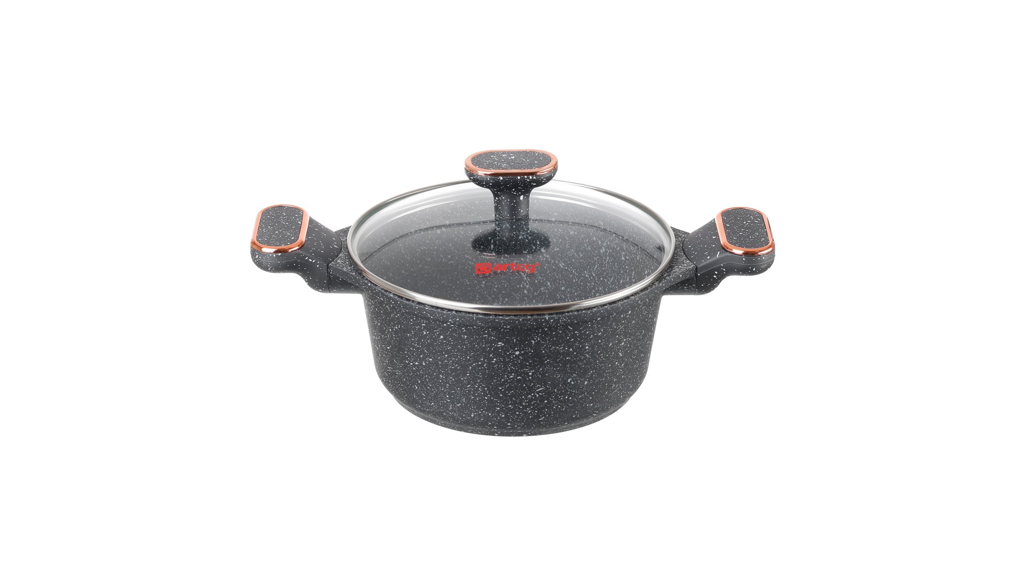 PREMIUM GRANITE TENXHERE ME KAPAK ME INDUKSION 22 CM 1COPE