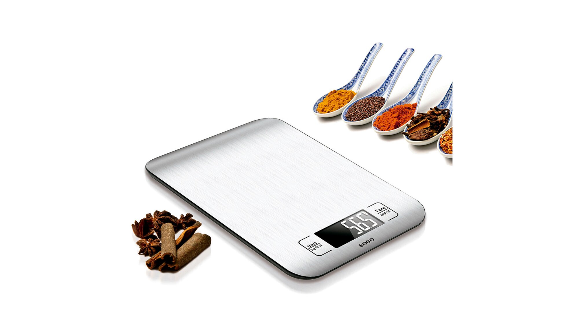 SOGO PESHORE KUZHINE DIGITALE INOKS 5 KG SS-3950 1COPE