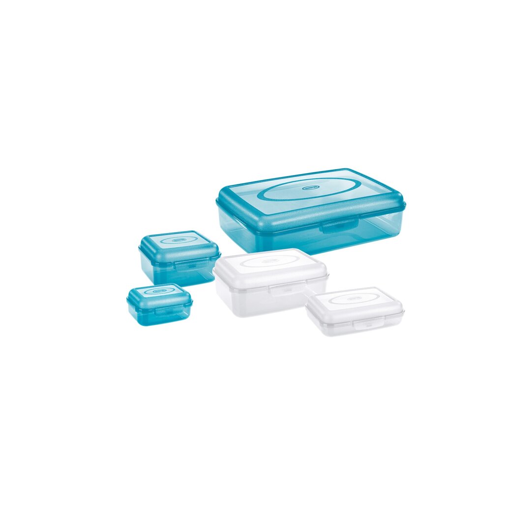 Tontarelli Fillbox Blue Set Tasash me Kapak, 5 Copë