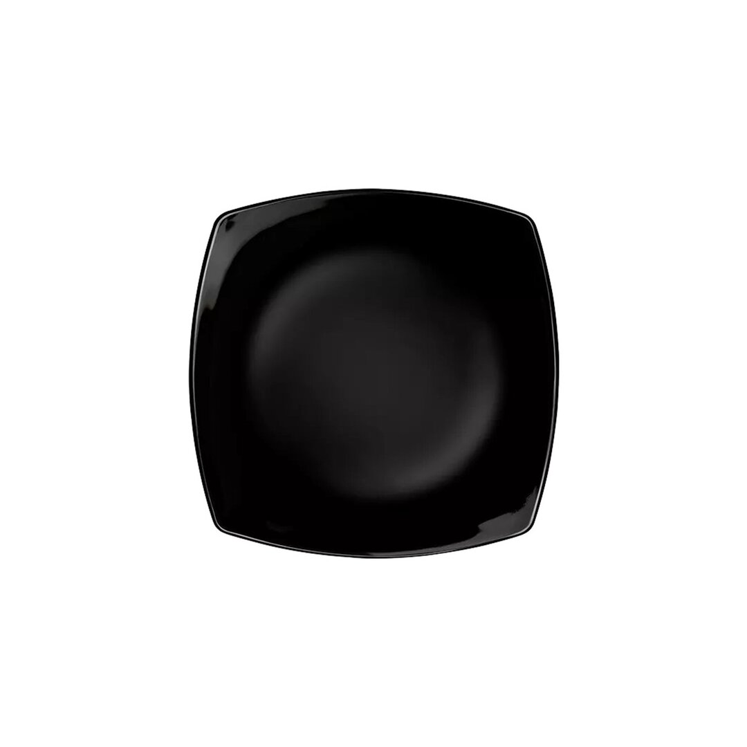 Bormioli Rocco Eclissi Nero Pjatë Ëmbëlsire, 17.6x17.6 Cm, 1 Copë
