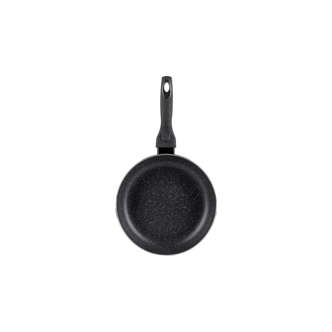 Midnight Basket Granite Frying Pan with Lid, 22 and 26 Cm, 2 Pieces