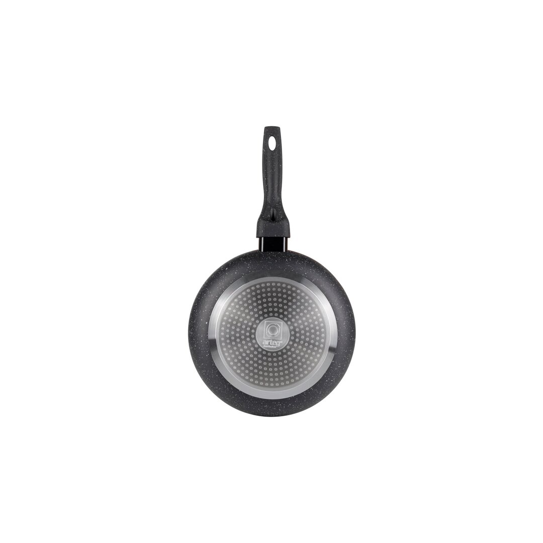 Midnight Basket Granite Frying Pan with Lid, 22 and 26 Cm, 2 Pieces