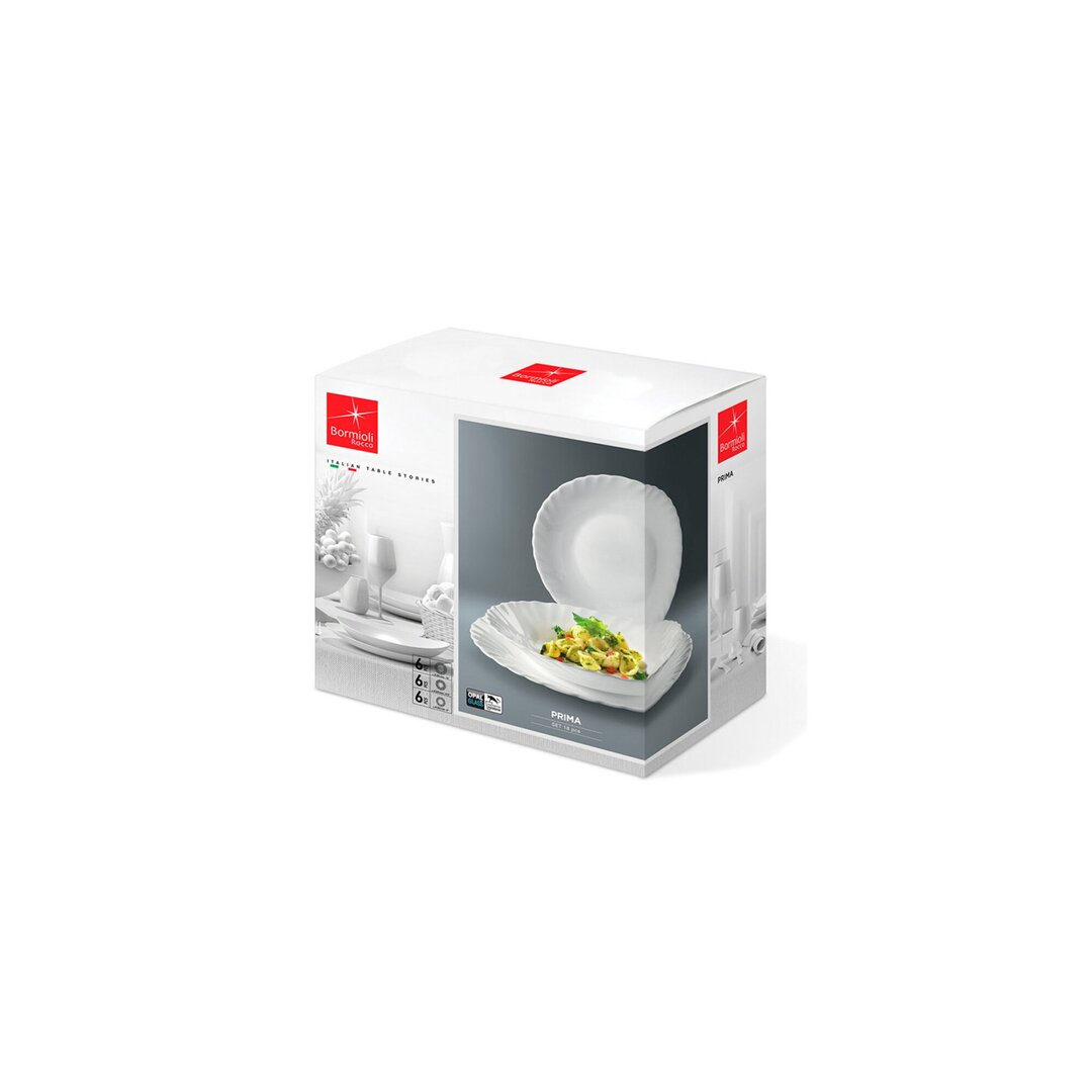 Bormioli Rocco Prima Set Pjatash, 18 Copë