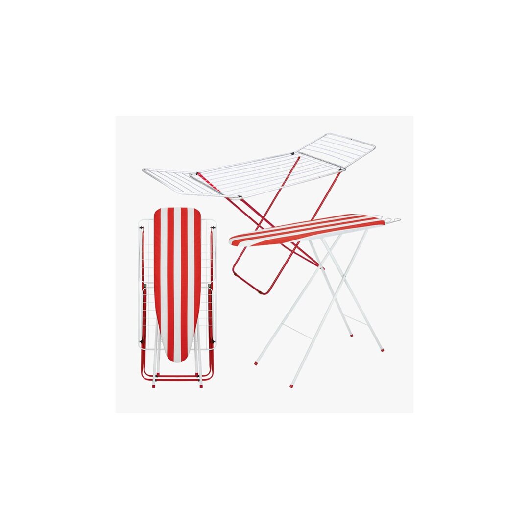 Sonecol Apolor Set Tavolinë Hekurosje dhe Nderëse Rrobash, 2 Copë