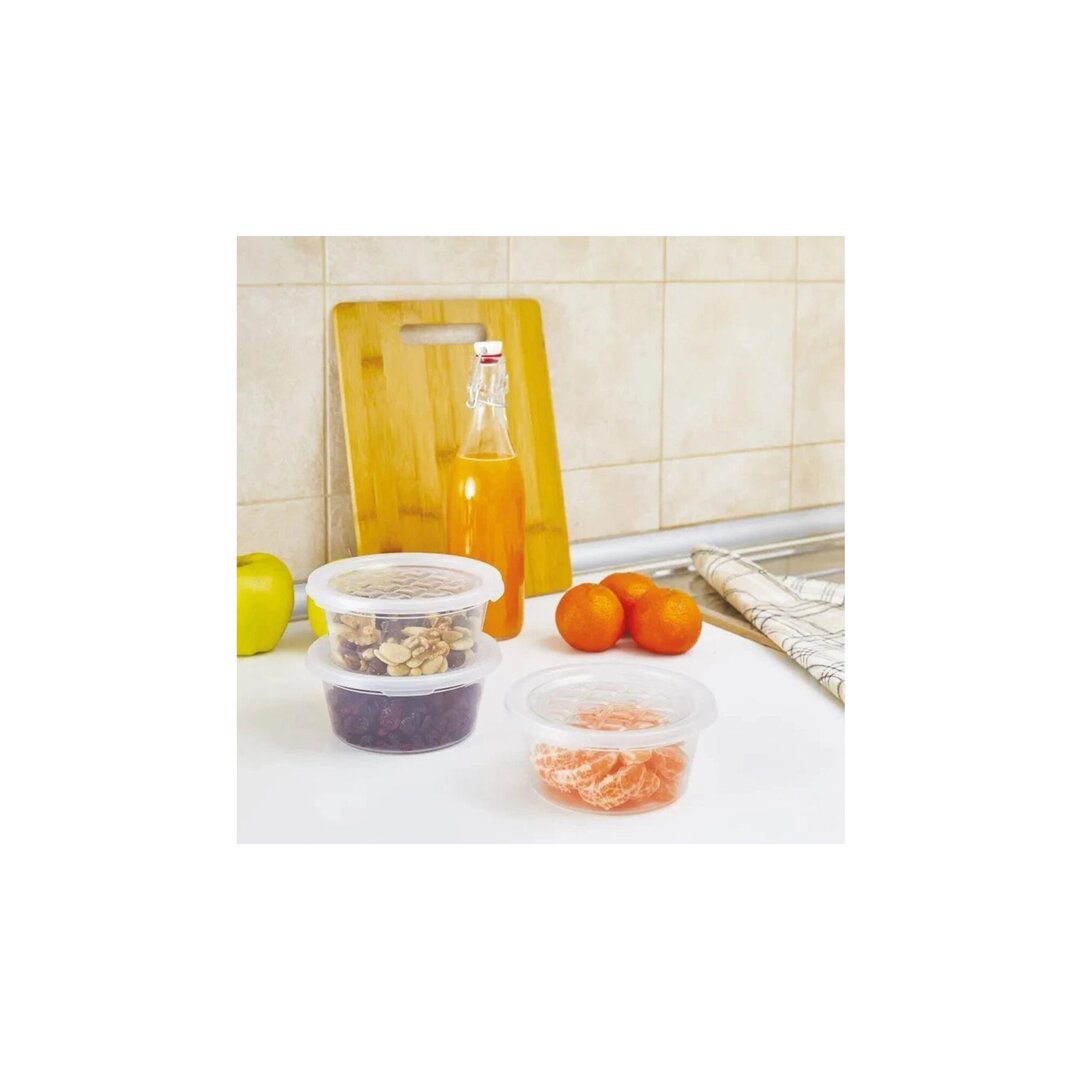 Tontarelli Freezy Set Tasash Rrethor, 14x6 Cm, 0.5 Lt, 3 Copë