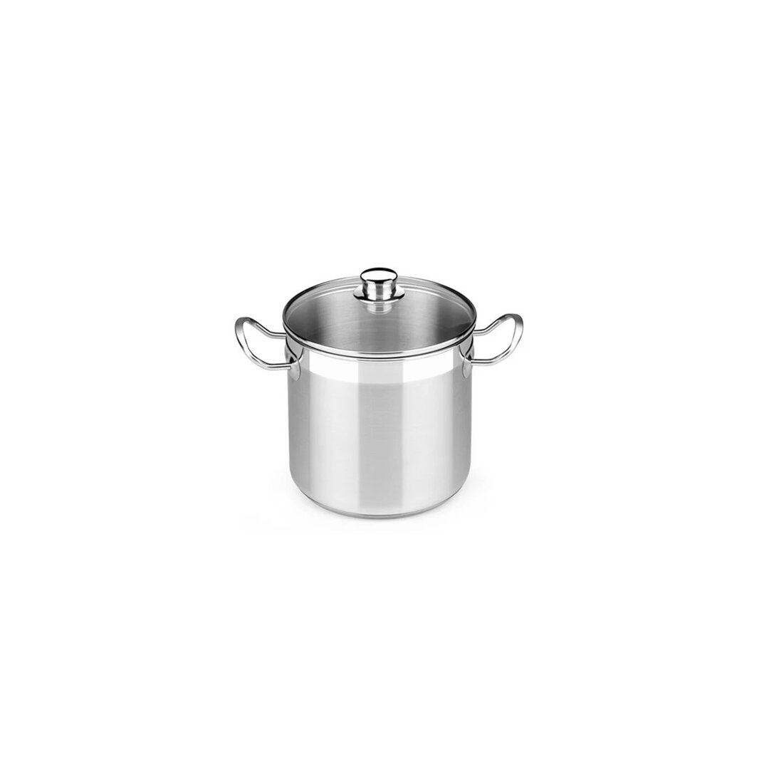 Isogona Bra Profesional Stockpot Tenxhere Inoksi Glass, 20 Cm, 5 Lt, 1 Copë