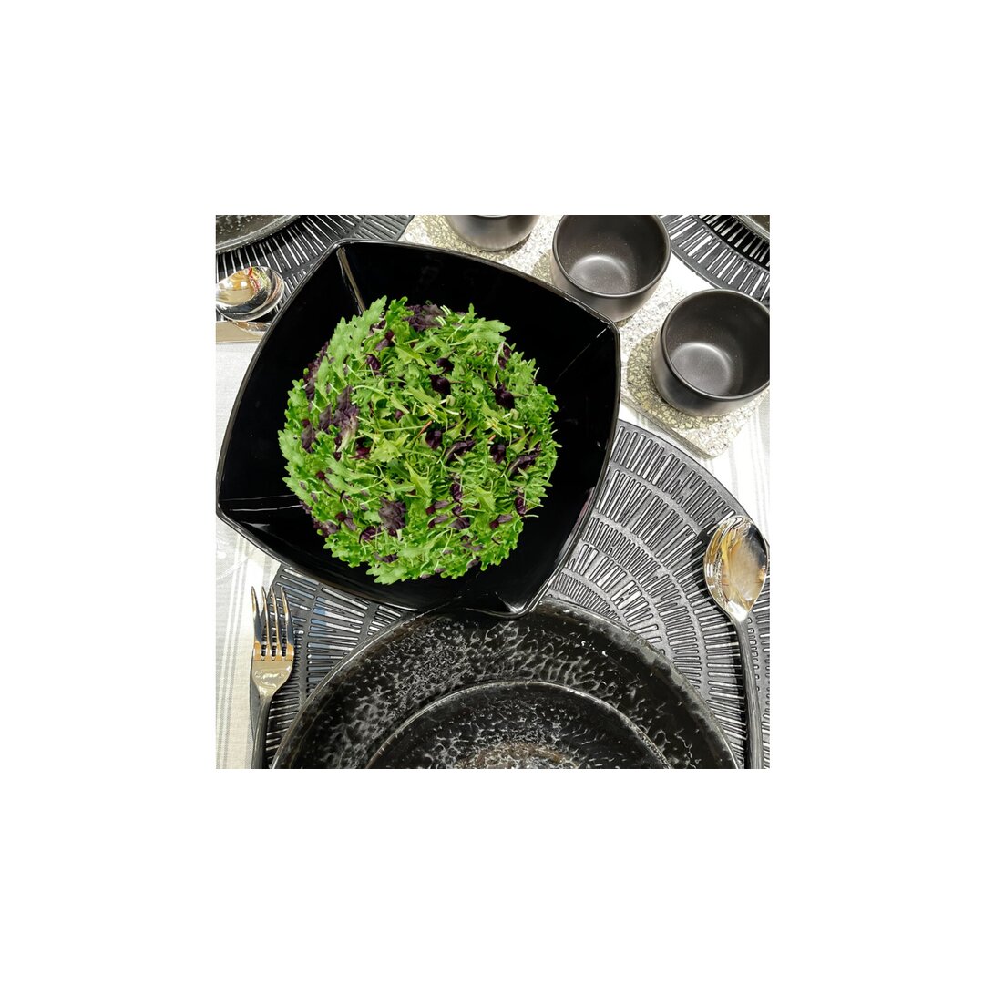 Bormioli Rocco Eclissi Nero Tas Sallate, 22.2x22.2 Cm, 1 Copë