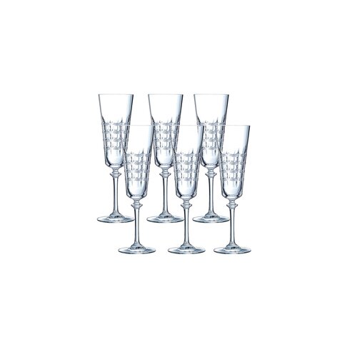 Basket Cristal D`Arques Ninon Glass with Throne 17 Cl 6 Pieces