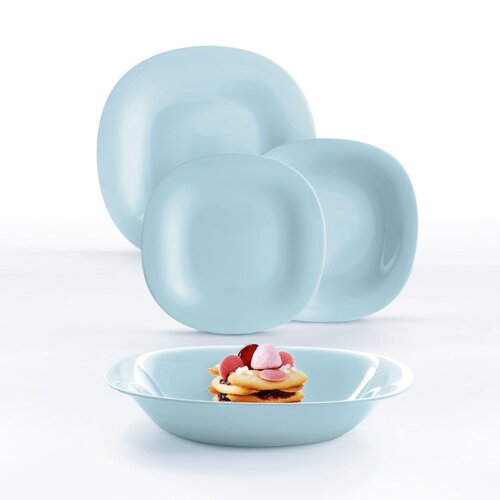 Luminarc Carine Blue Plate Set, 18 Pieces