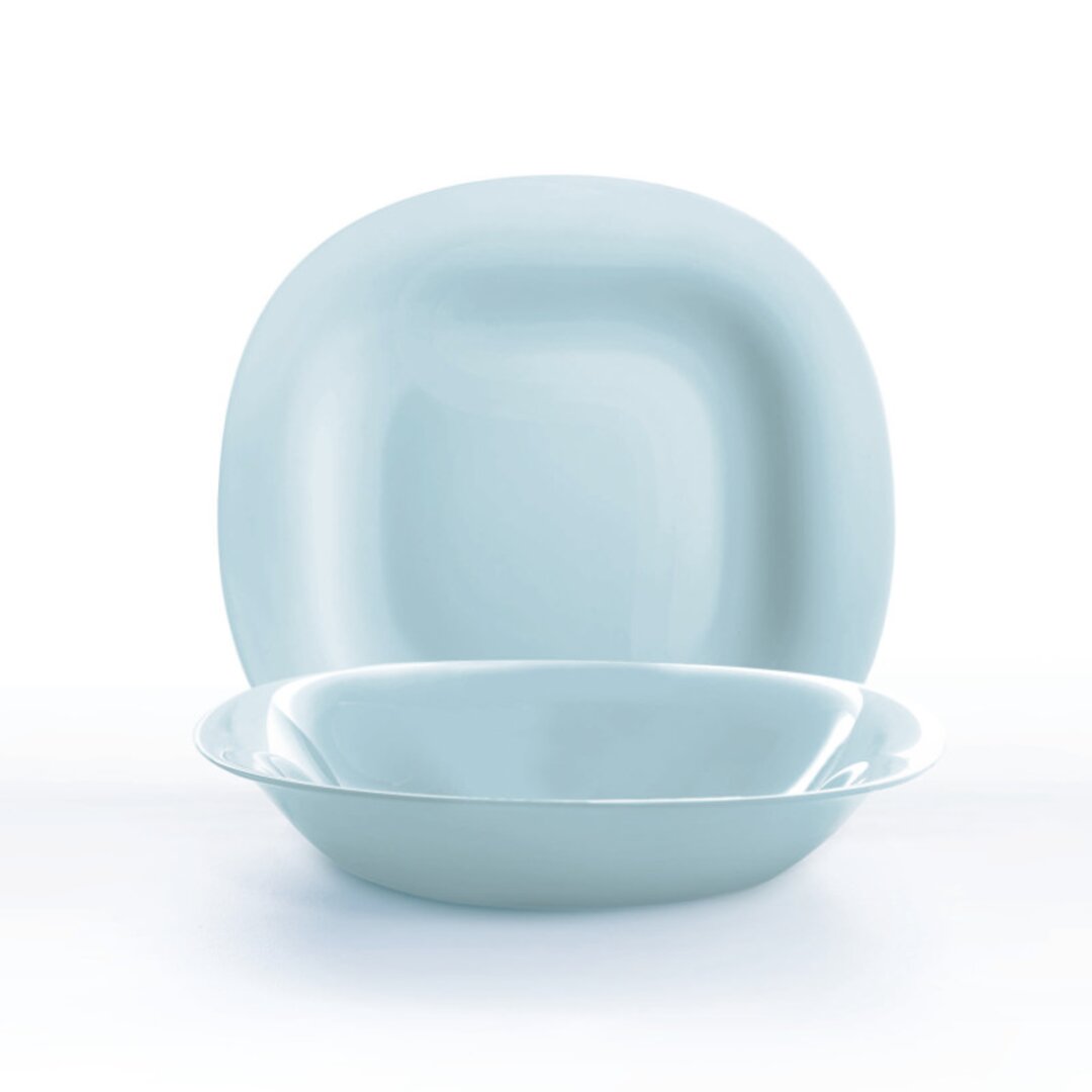 Luminarc Carine Blue Plate Set, 18 Pieces