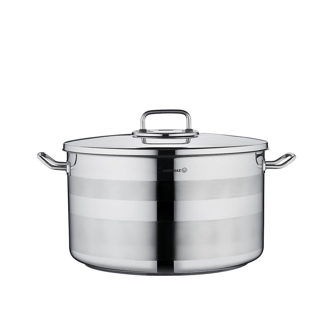 Korkmaz Astra 2 Pot Stainless Steel Casserole, 30x18 Cm, 12.5 Lt, A2028, 1 Piece