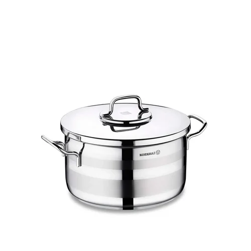 Korkmaz Astra 2 Pot Stainless Steel Casserole, 26x14 Cm, 7.25 Lt, A2026, 1 Piece