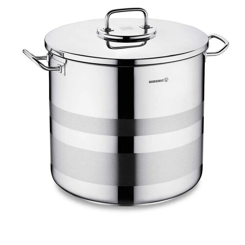 Korkmaz Astra 2 Stainless Steel Extra Deep Pot, 36x33 Cm, 33.5 Lt, A2032, 1 Piece