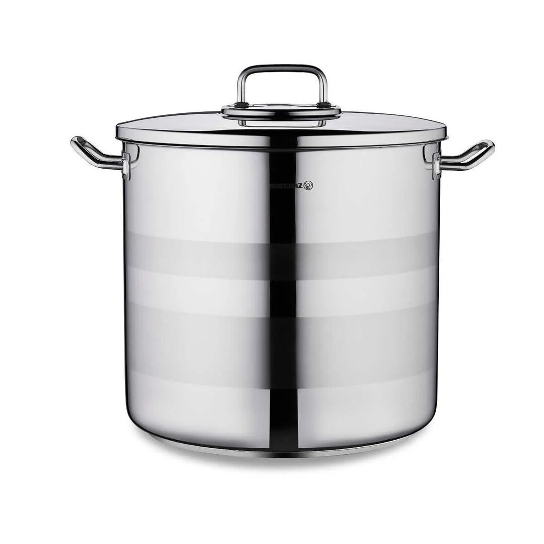 Korkmaz Astra 2 Stainless Steel Extra Deep Pot, 36x33 Cm, 33.5 Lt, A2032, 1 Piece