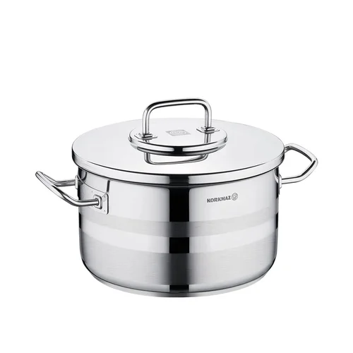 Korkmaz Astra 2 Pot Stainless Steel Casserole, 32x19 Cm, 15 Lt, A2029, 1 Piece