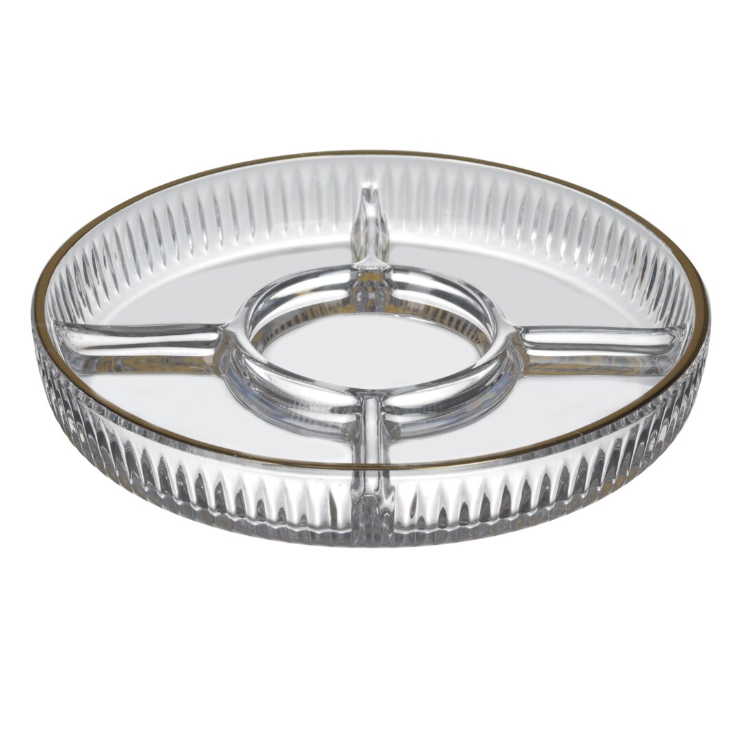 Royal Peanut Holder with 5 Compartments Plain Gold, 24 Cm, 17-10, 1 Piece