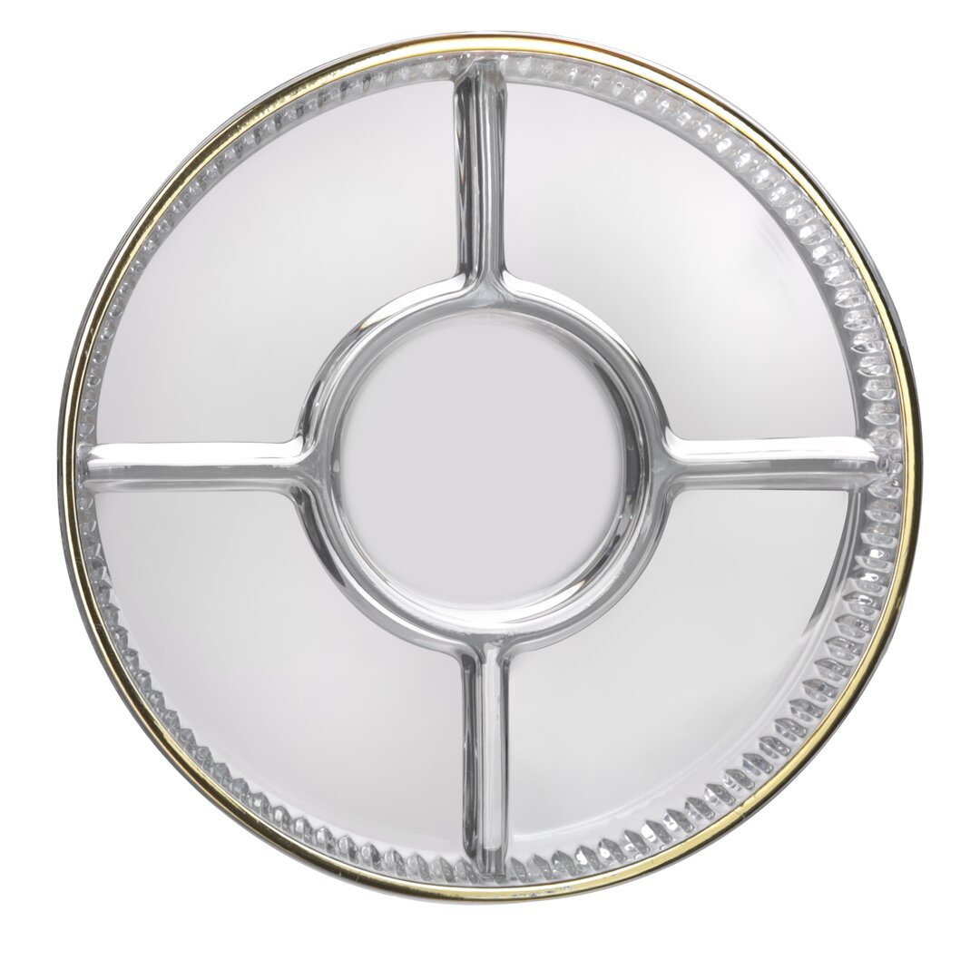 Royal Peanut Holder with 5 Compartments Plain Gold, 24 Cm, 17-10, 1 Piece