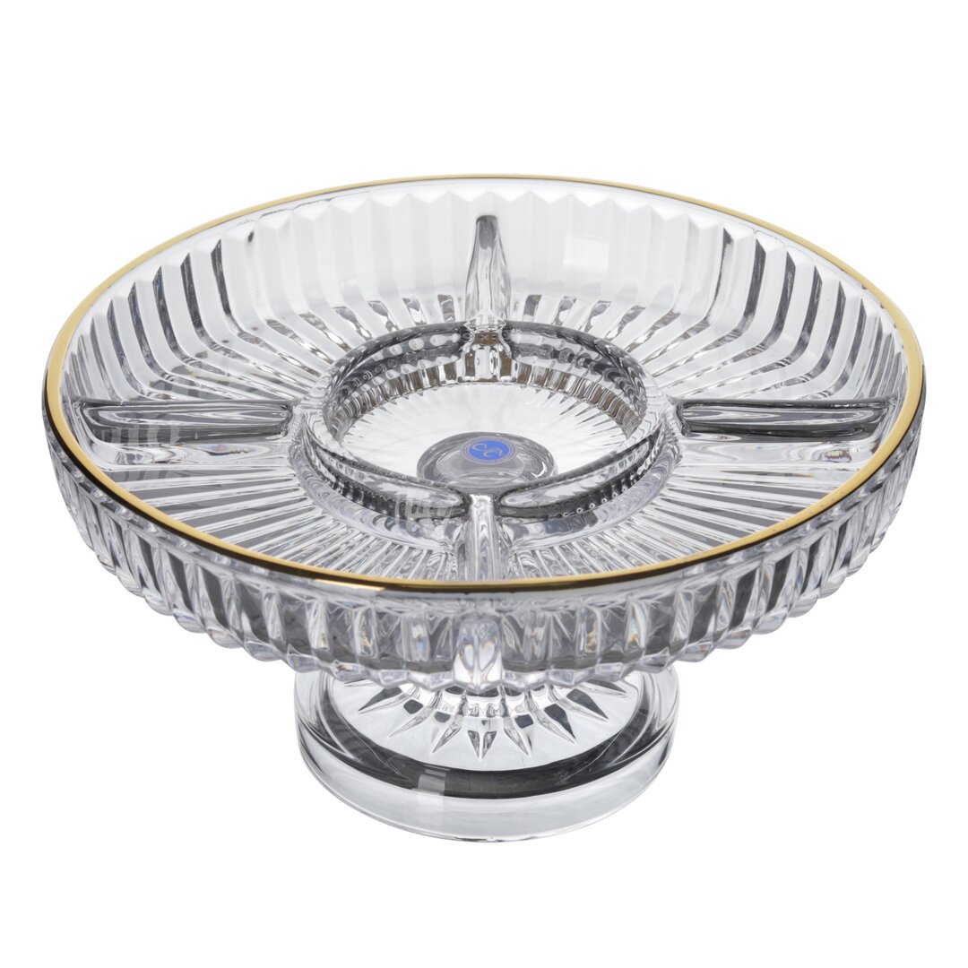 Royal Peanut Holder with 5 Compartments Line Gold, 24x13.5 Cm, ​​17-18, 1 Piece