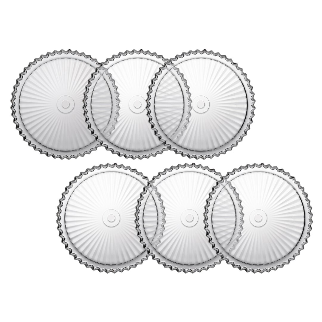 Crown Dessert Plate Set, 20 Cm, 18-3, 6 Pieces