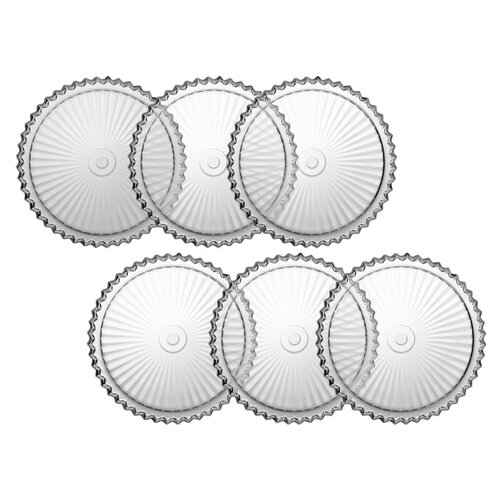 Crown Dessert Plate Set, 20 Cm, 18-3, 6 Pieces