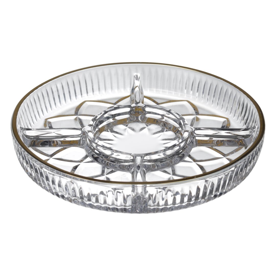 Royal 5 Compartment Peanut Holder Mosaic Gold, 24 Cm, 17-13, 1 Piece