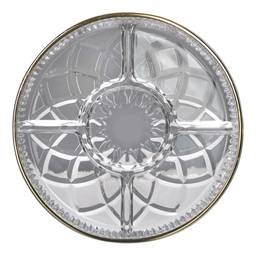 Royal 5 Compartment Peanut Holder Mosaic Gold, 24 Cm, 17-13, 1 Piece