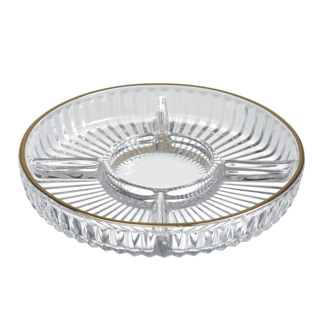 Royal Peanut Holder with 5 Compartments Line Gold, 24 Cm, 17-17, 1 Piece