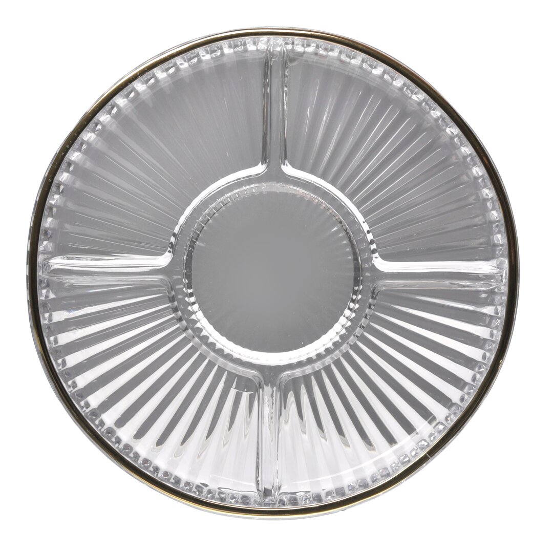 Royal Peanut Holder with 5 Compartments Line Gold, 24 Cm, 17-17, 1 Piece