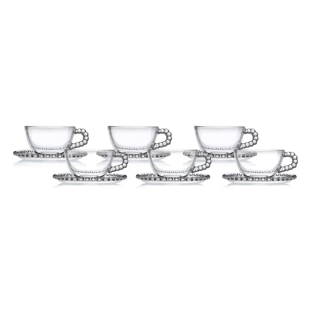 Pearl Teacup Set, 11-2, 6 Pieces
