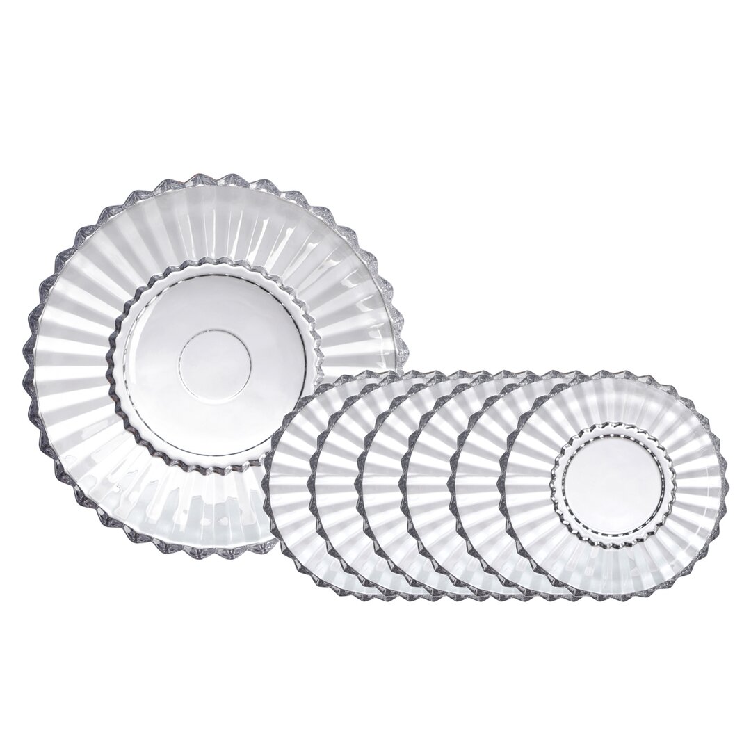 Tulip Dessert Plate Set 11-9, 7 Pieces