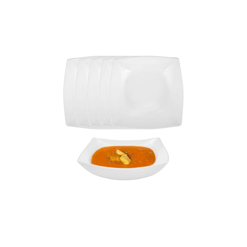 Shportë Luminarc Quadrato White Soup Pjatë 20 Cm, 6 Copë