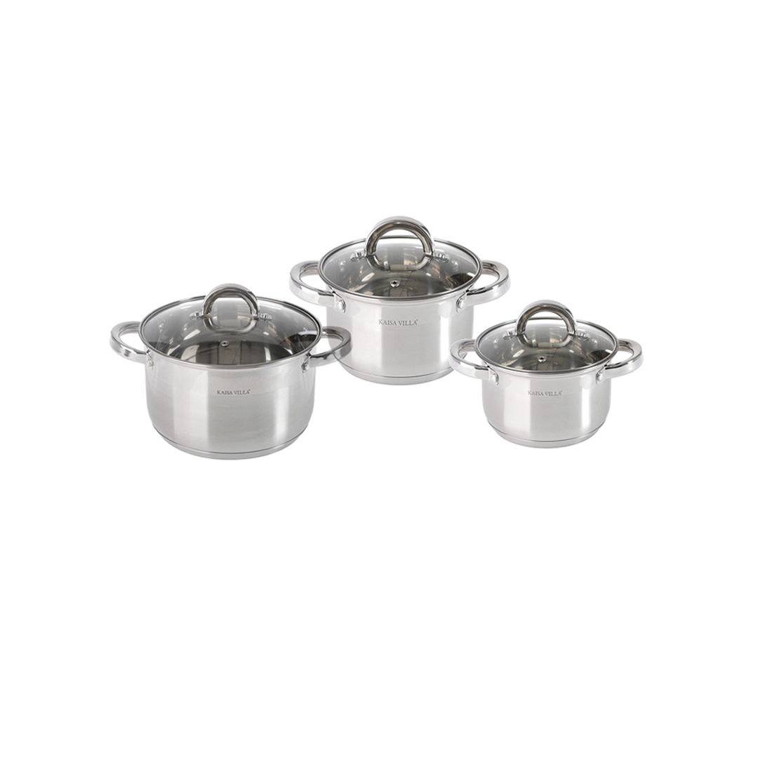 Kaisa Villa Stainless Steel Pot Set, 3 Pieces