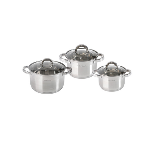 Kaisa Villa Stainless Steel Pot Set, 3 Pieces