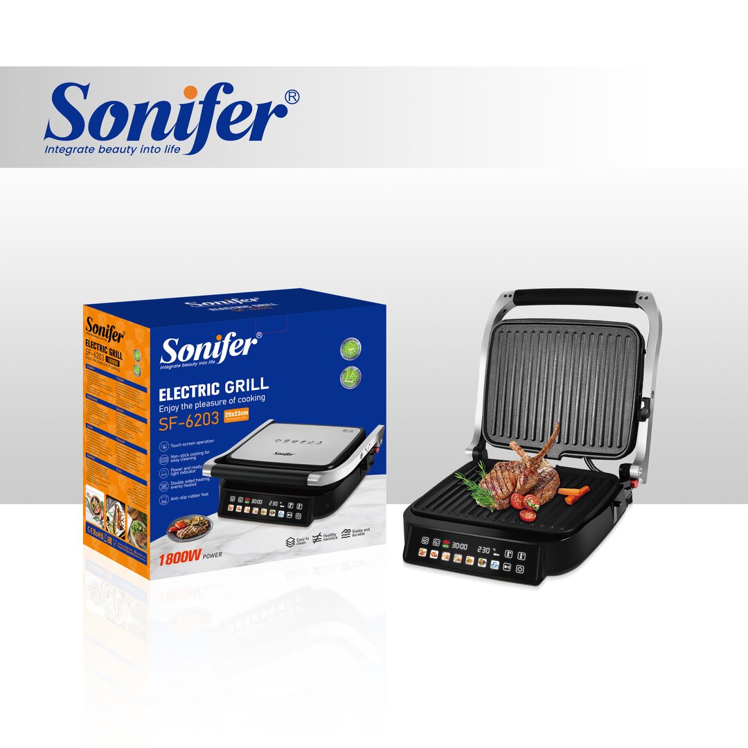 Sonifer Grillë Elektrike Profesionale, 1800W, Sf-6203, 1 Copë