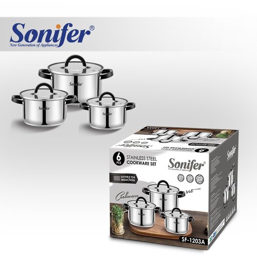 Sonifer Set Tenxheresh Inoksi, Sf-1203A, 6 Copë