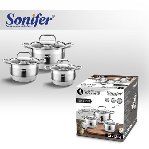 Sonifer Set Tenxheresh Inoksi, Sf-1226, 6 Copë