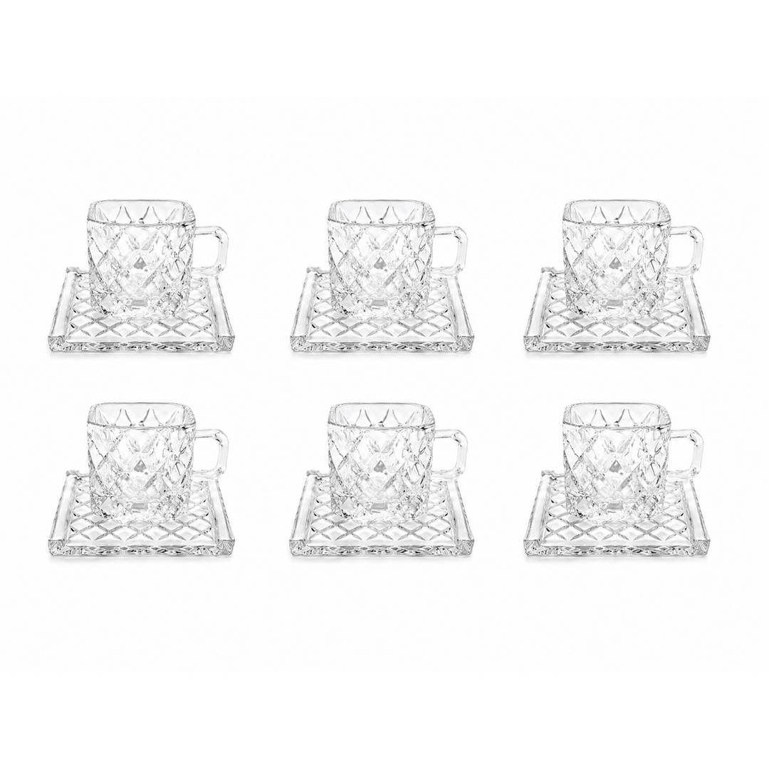 Square Mosaic Tea Cup, 65-44, 12 Pieces