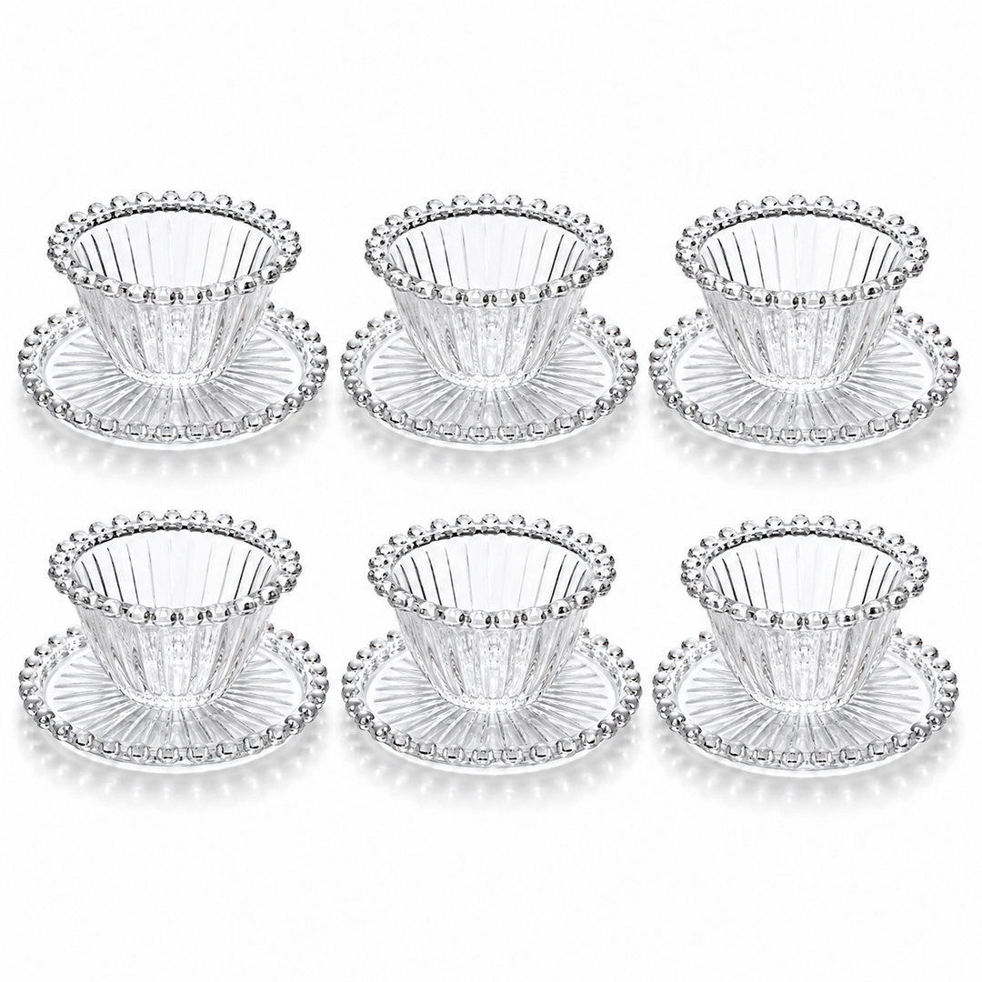 Pearl Cup Set Macedonia Line, 65-38, 12 Pieces